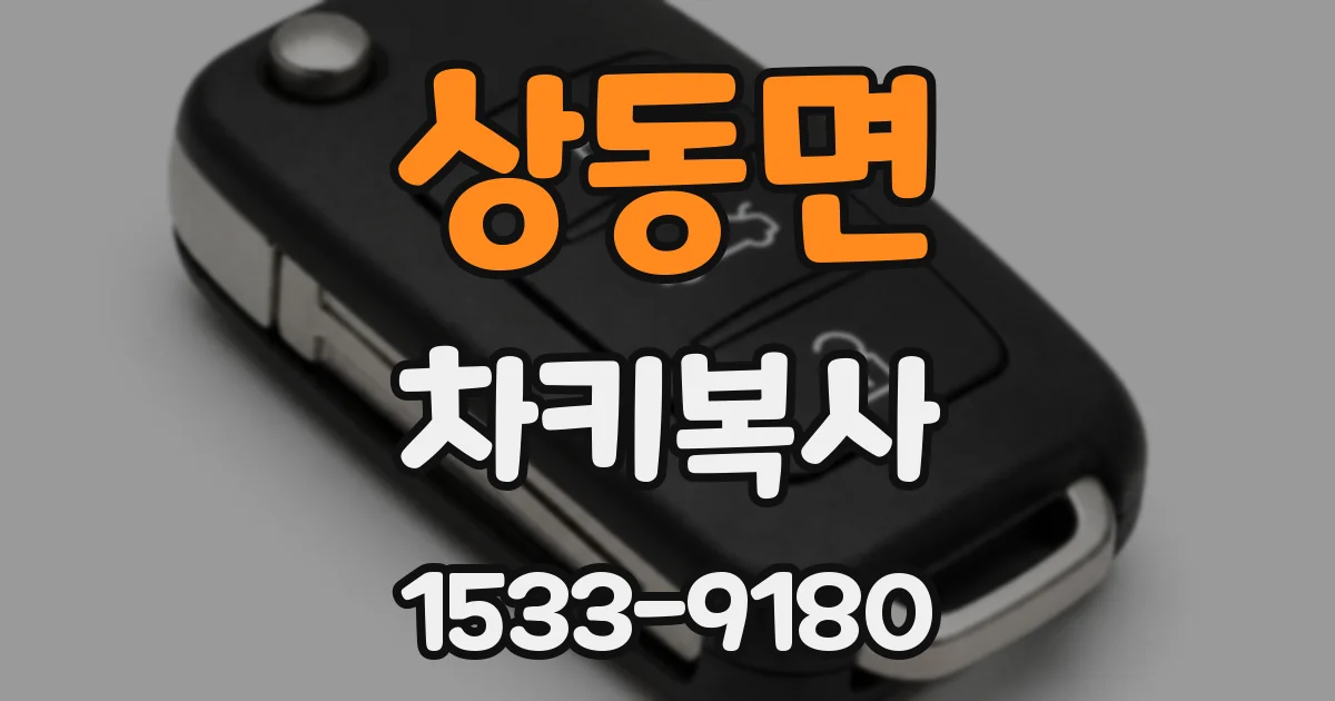 상동면 차키복사