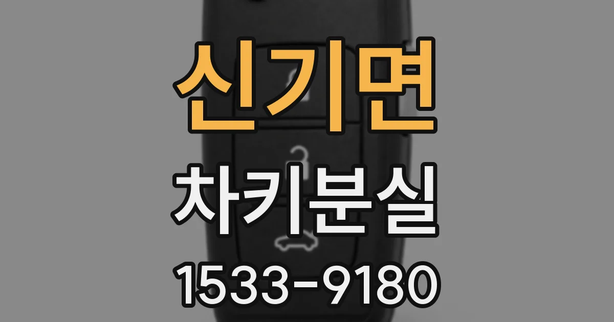 신기면 차키분실