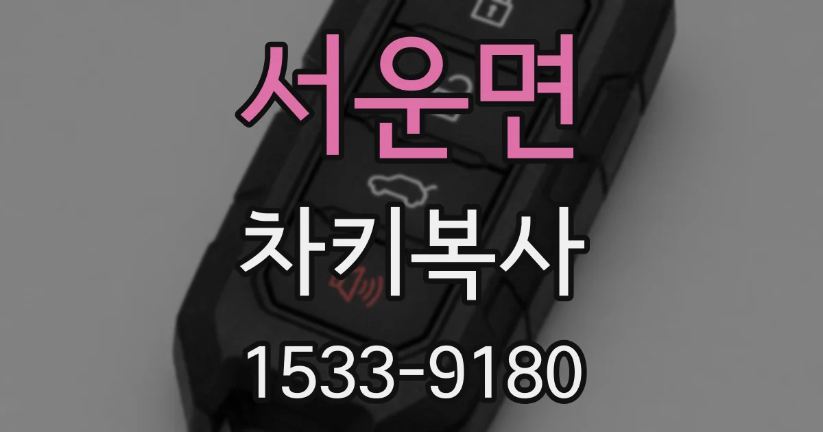 서운면 차키복사