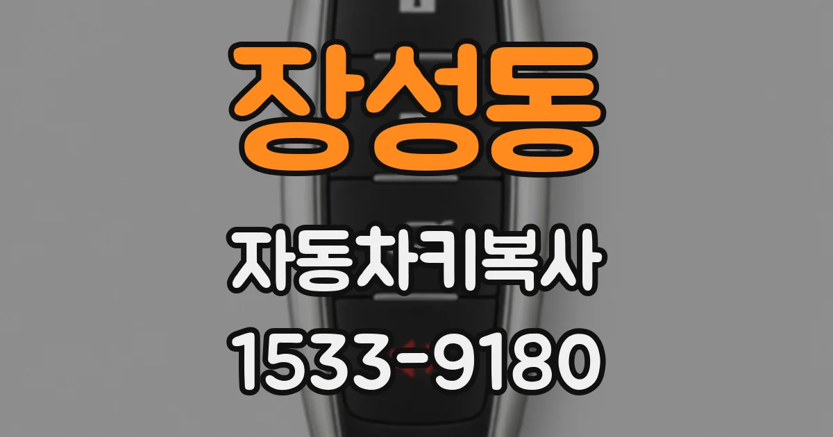 장성동 자동차키복사