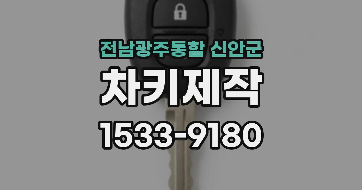 전남광주통합 신안군 차키제작