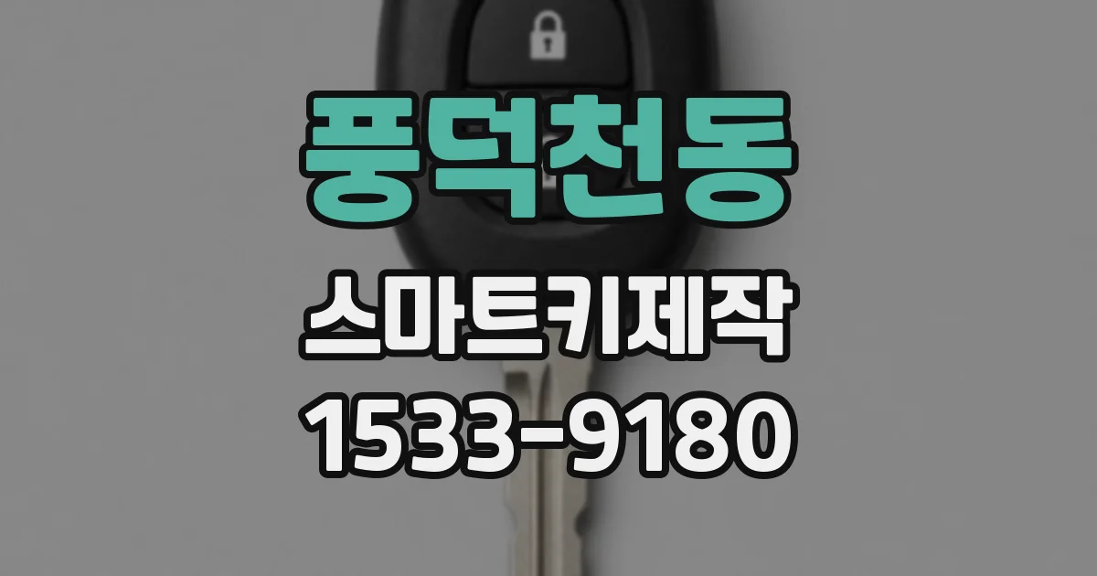 풍덕천동 스마트키제작