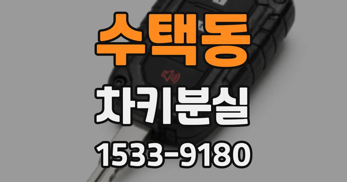 수택동 차키분실