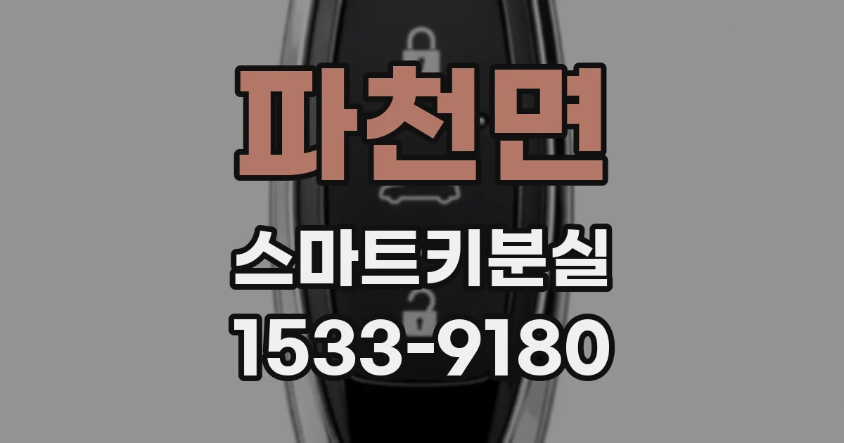 파천면 스마트키분실