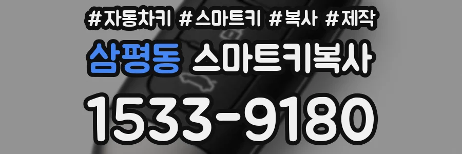삼평동 스마트키복사