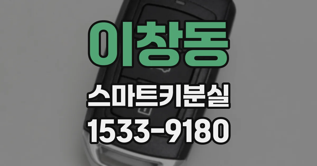 이창동 스마트키분실