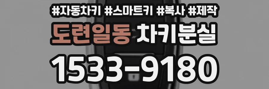 도련일동 차키분실