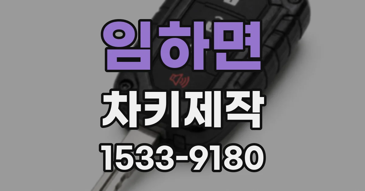 임하면 차키제작