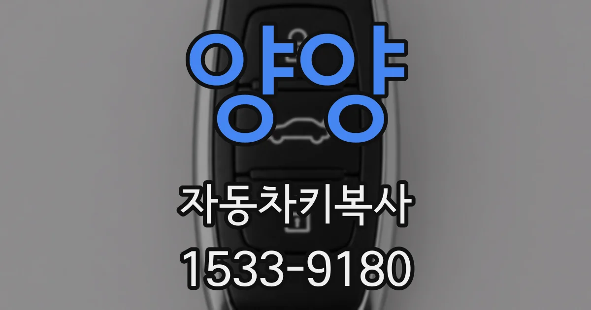 양양 자동차키복사