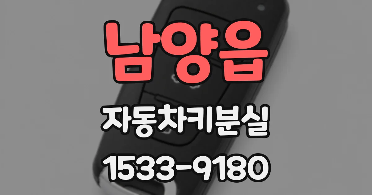 남양읍 자동차키분실