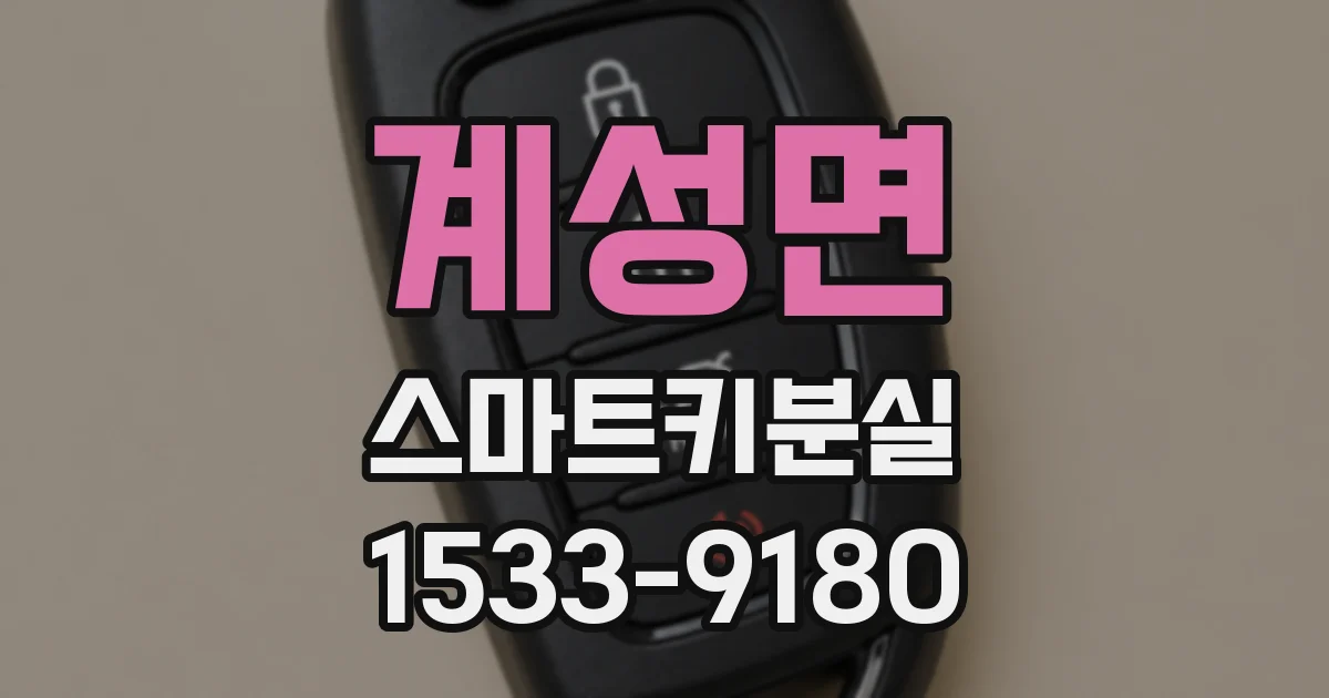 계성면 스마트키분실