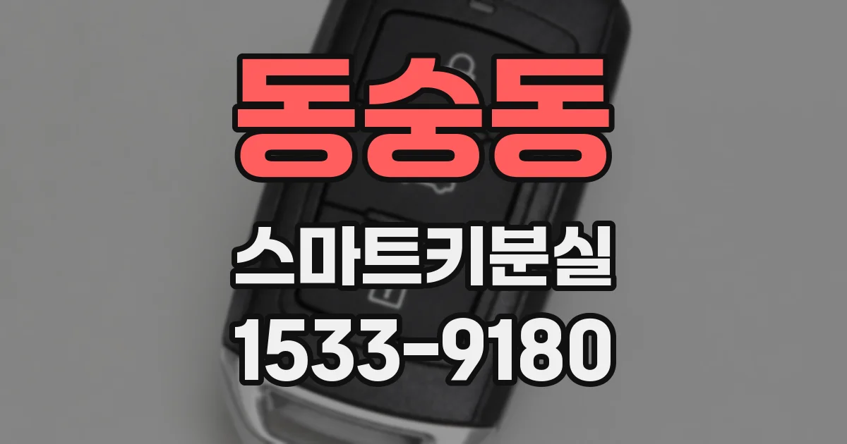 동숭동 스마트키분실