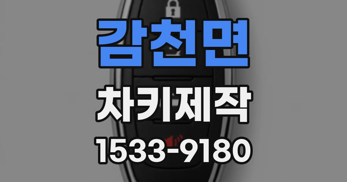 감천면 차키제작