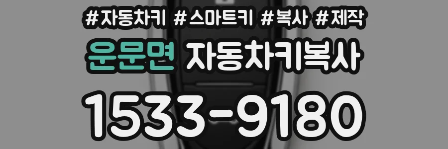 운문면 자동차키복사