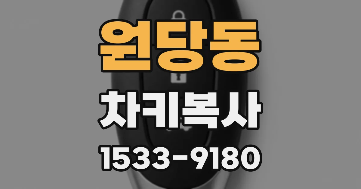 원당동 차키복사
