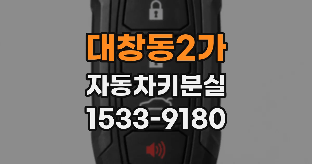 대창동2가 자동차키분실