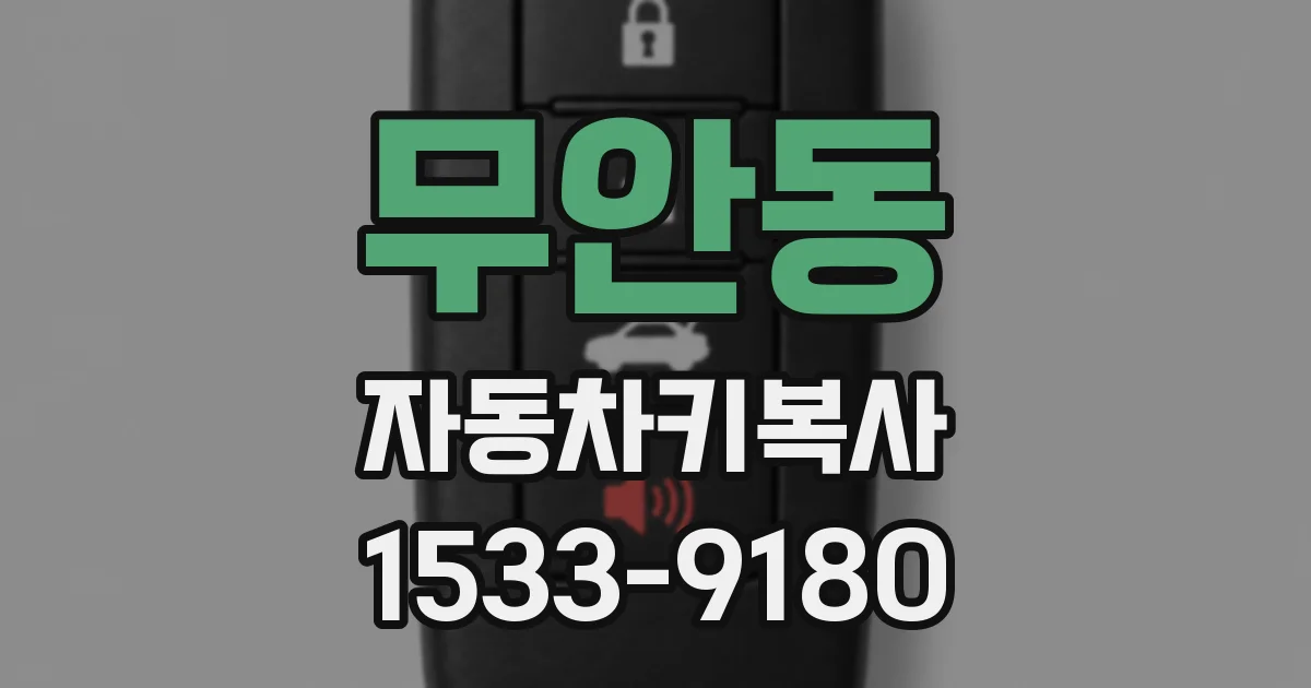 무안동 자동차키복사