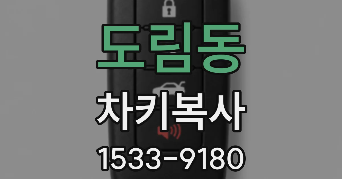 도림동 차키복사