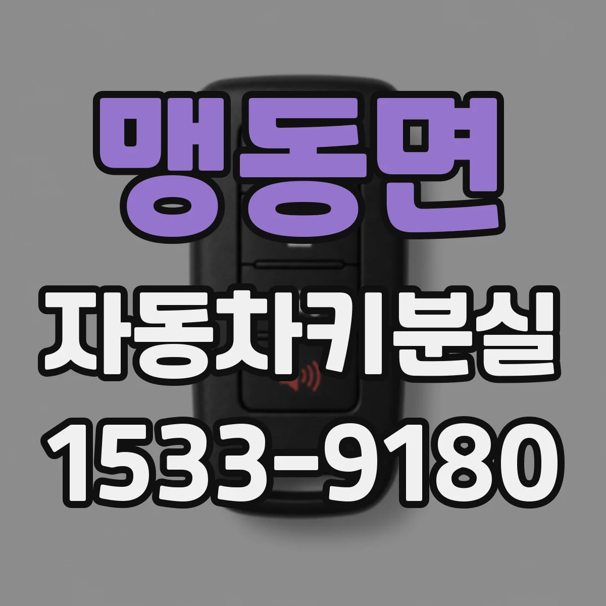 맹동면 자동차키분실