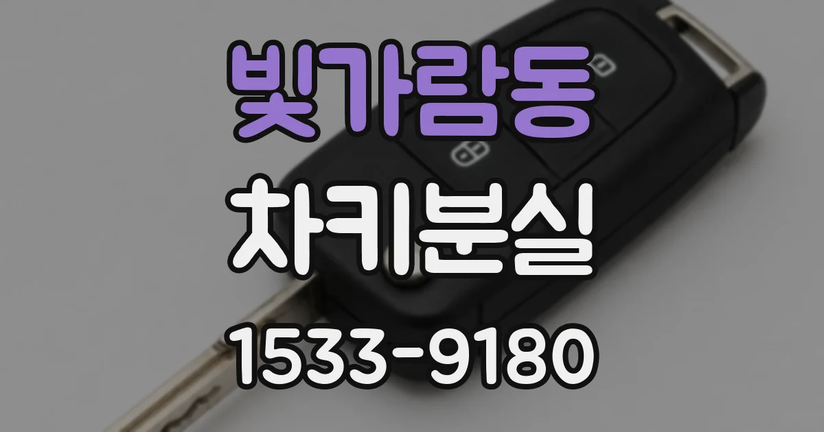 빛가람동 차키분실