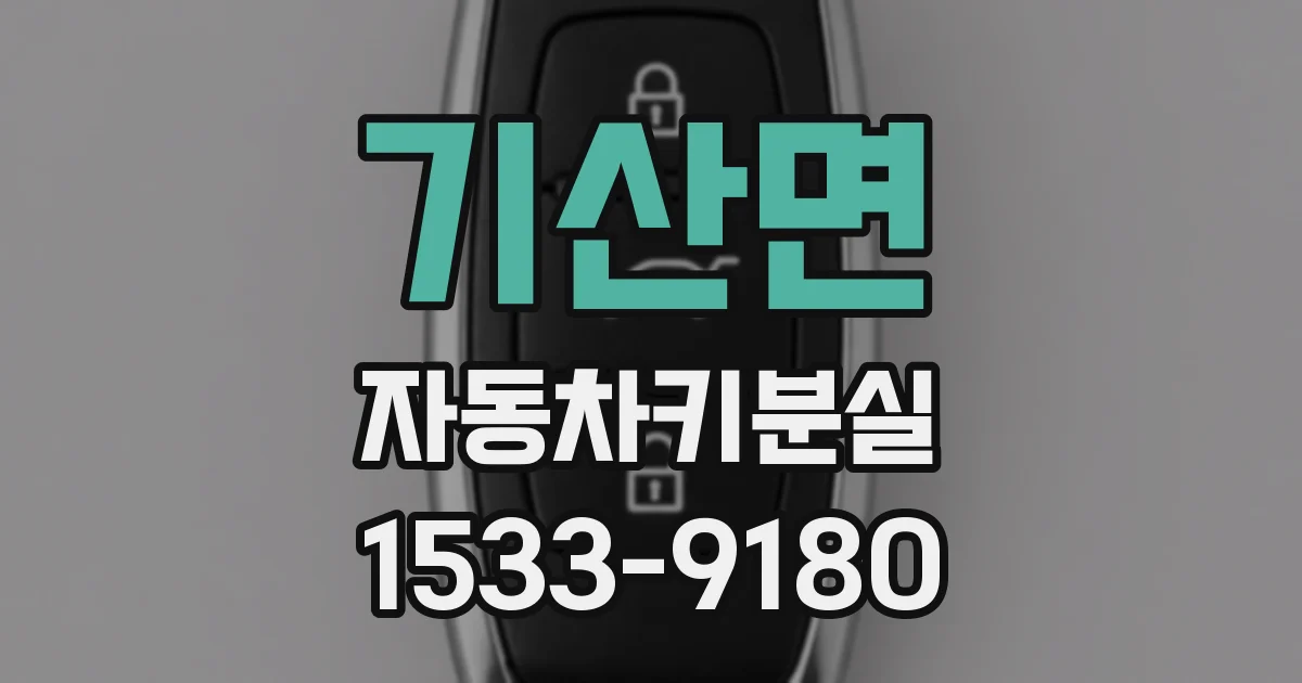 기산면 자동차키분실