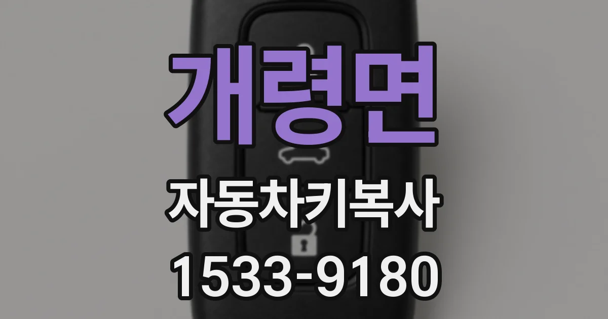 개령면 자동차키복사