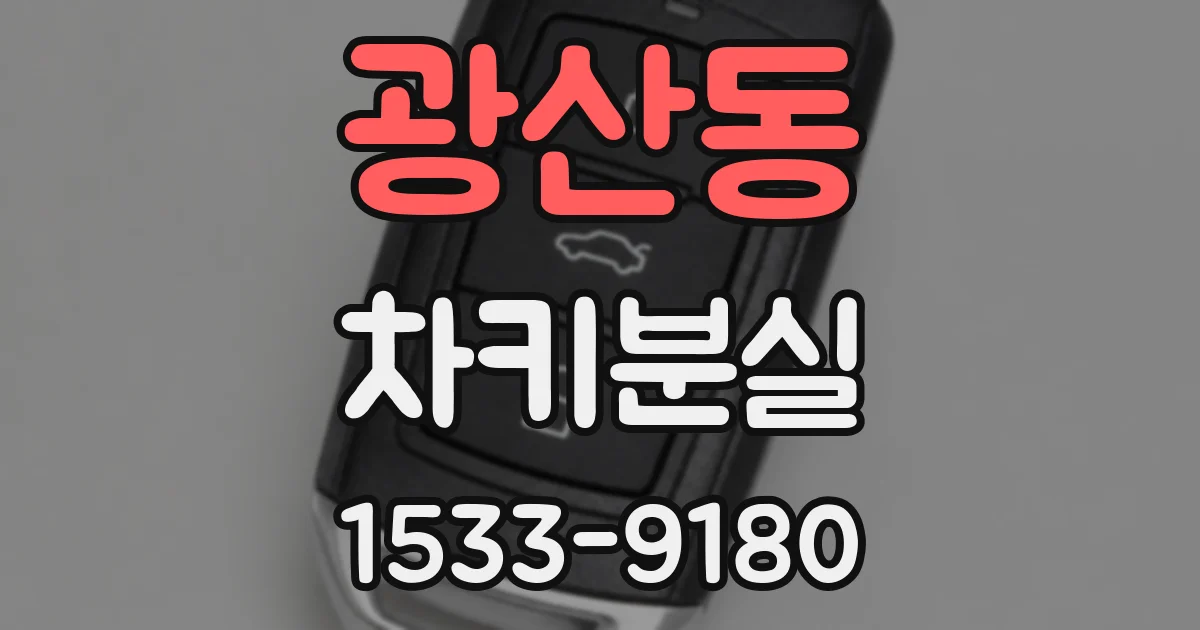 광산동 차키분실