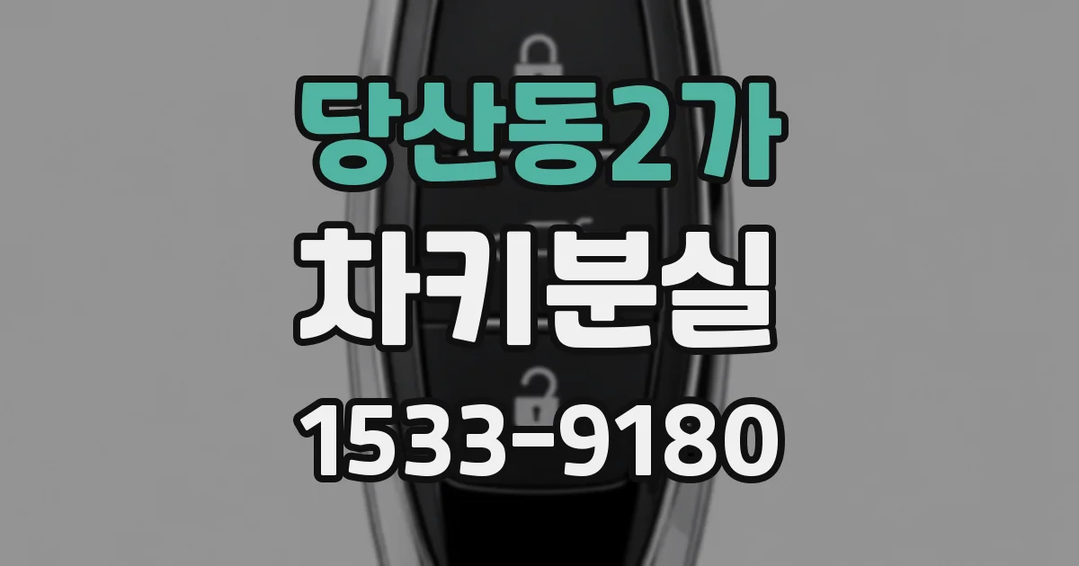 당산동2가 차키분실