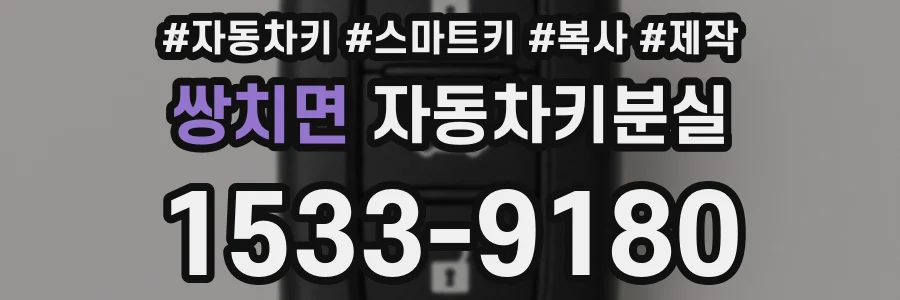 쌍치면 자동차키분실