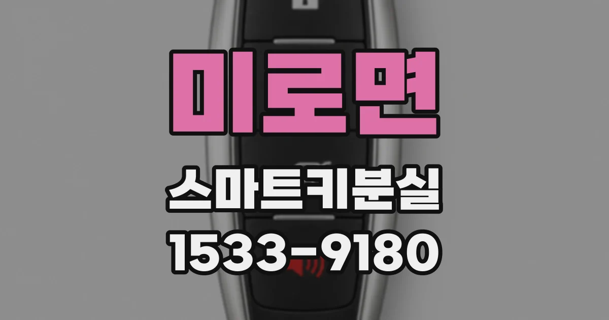 미로면 스마트키분실