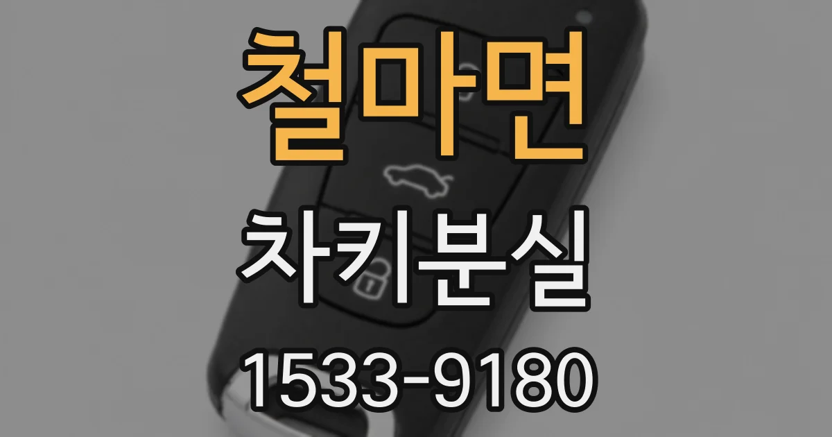 철마면 차키분실