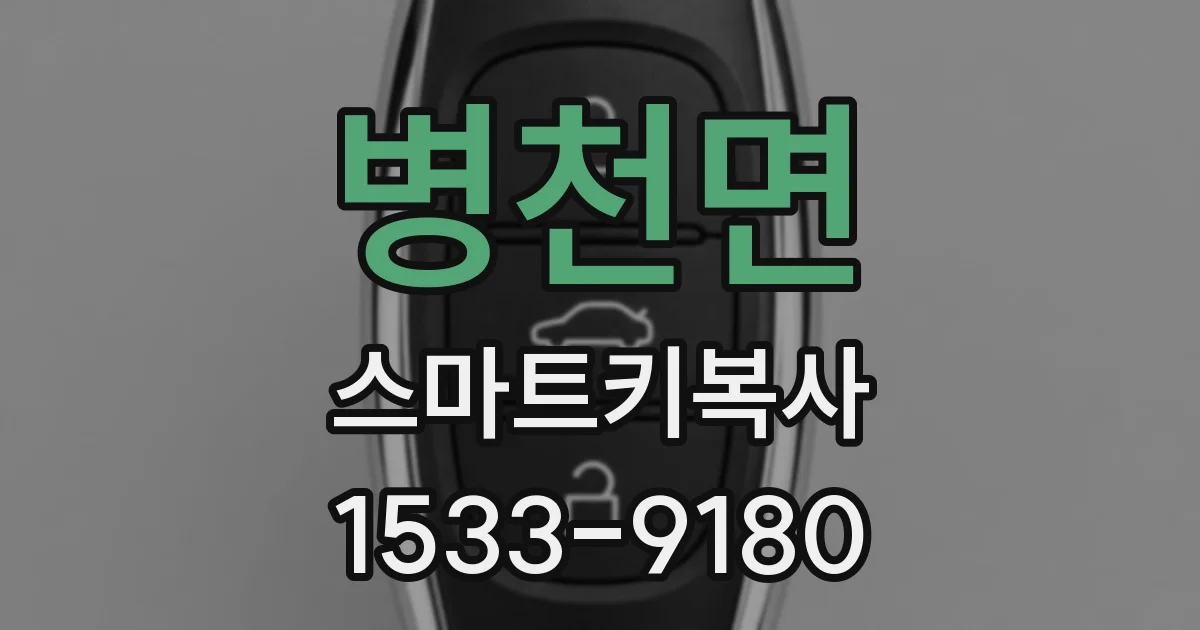 병천면 스마트키복사