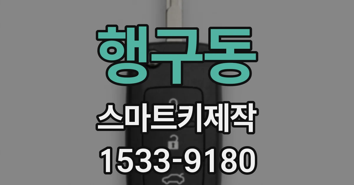 행구동 스마트키제작