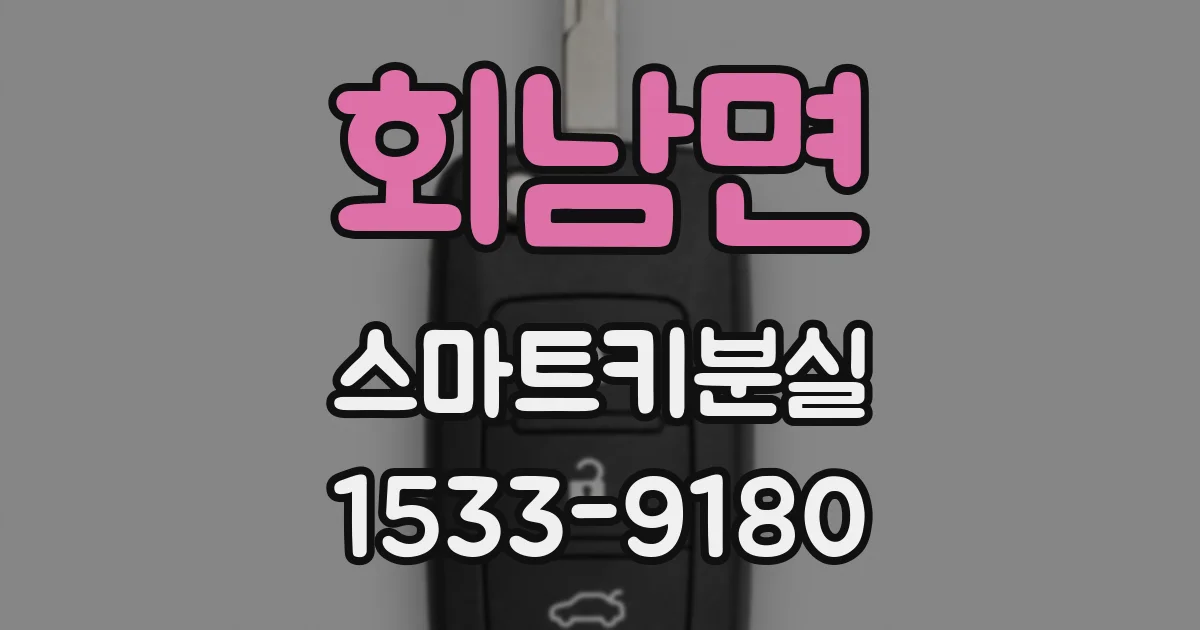회남면 스마트키분실