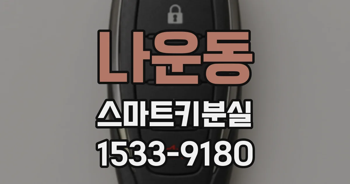 나운동 스마트키분실