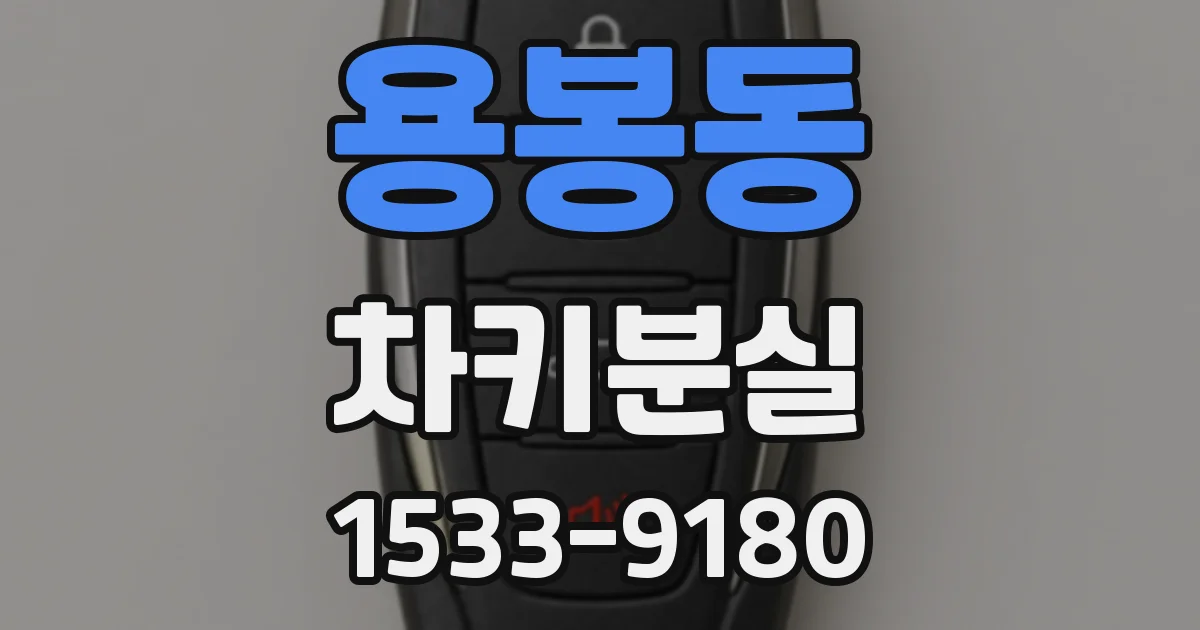 용봉동 차키분실