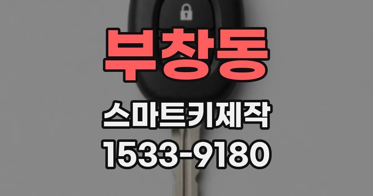 부창동 스마트키제작