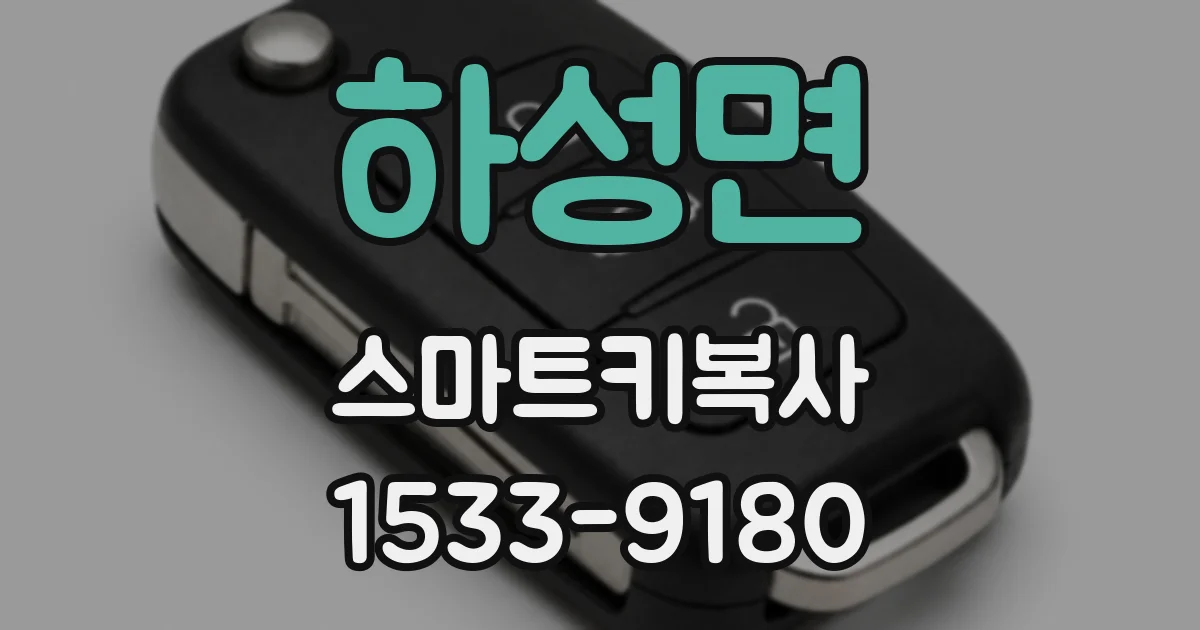 하성면 스마트키복사