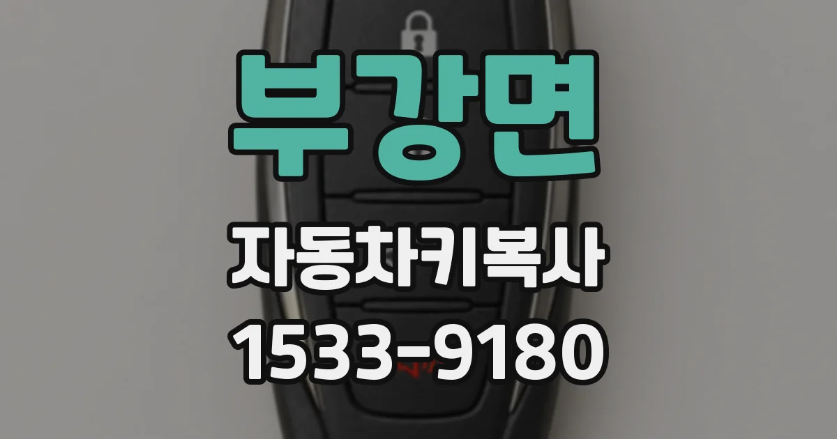 부강면 자동차키복사