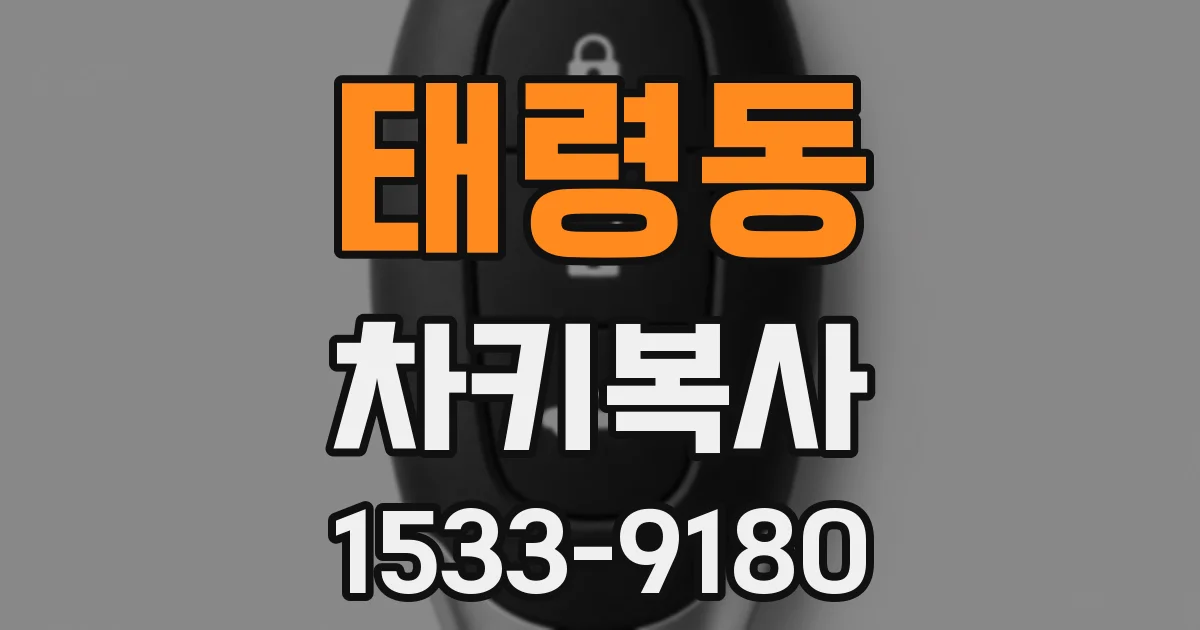 태령동 차키복사