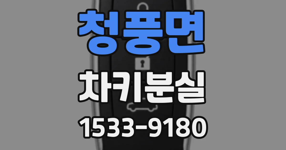 청풍면 차키분실