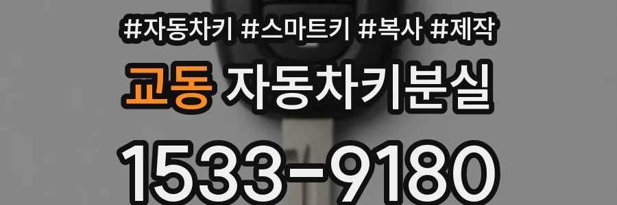 교동 자동차키분실