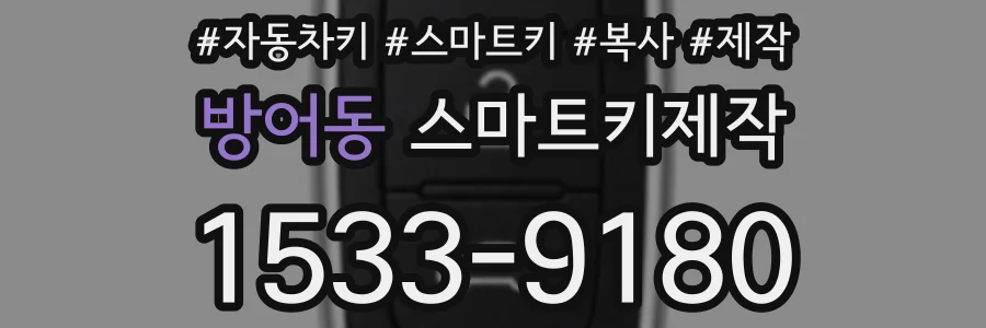 방어동 스마트키제작