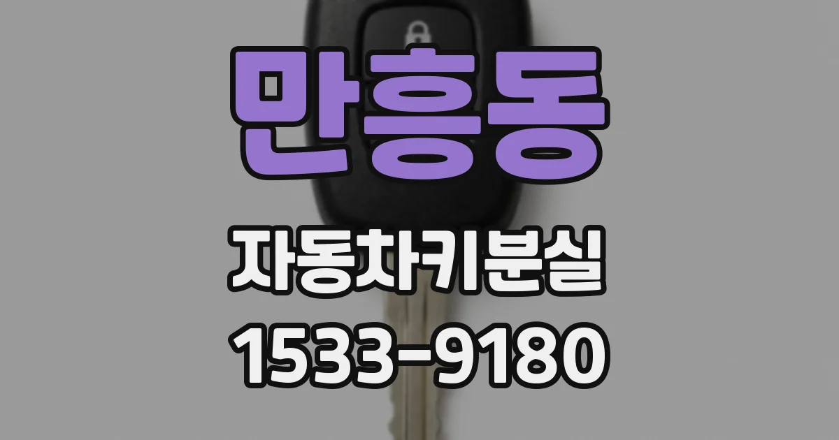 만흥동 자동차키분실