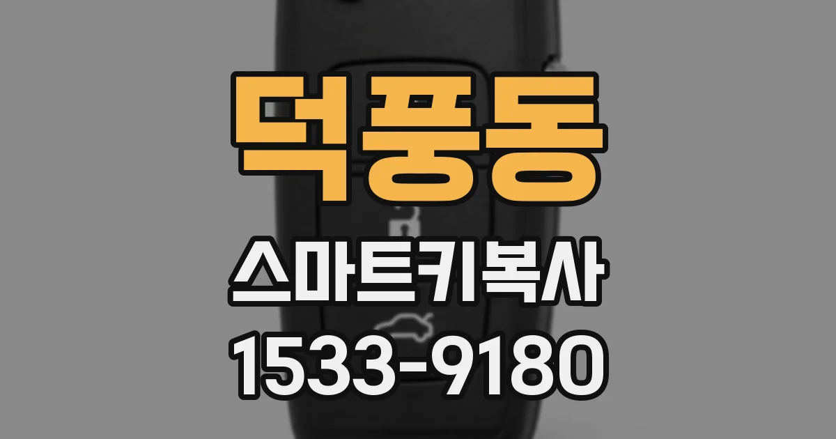덕풍동 스마트키복사