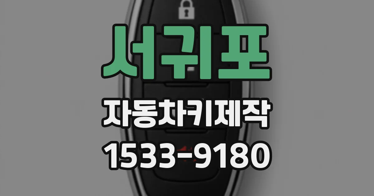 서귀포 자동차키제작