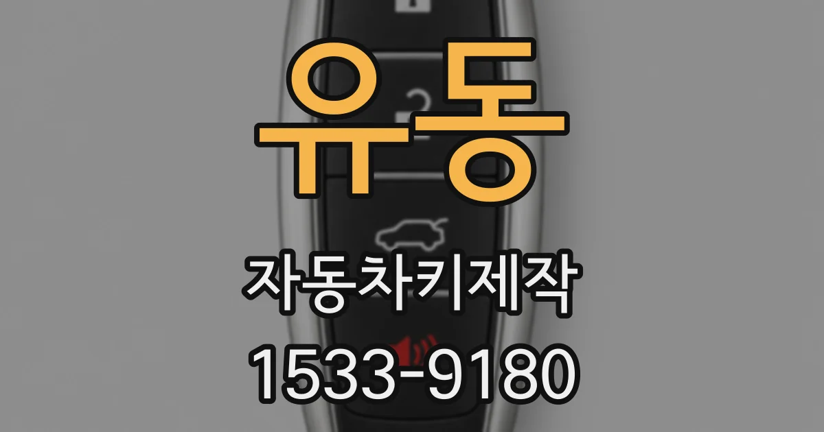 유동 자동차키제작