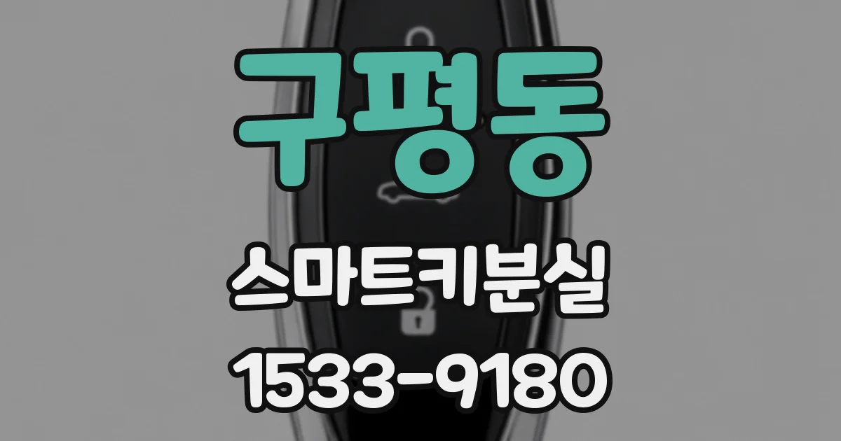 구평동 스마트키분실