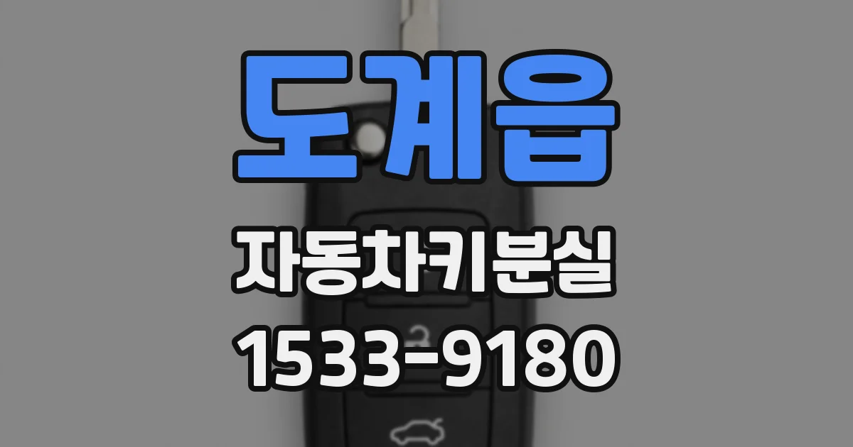 도계읍 자동차키분실
