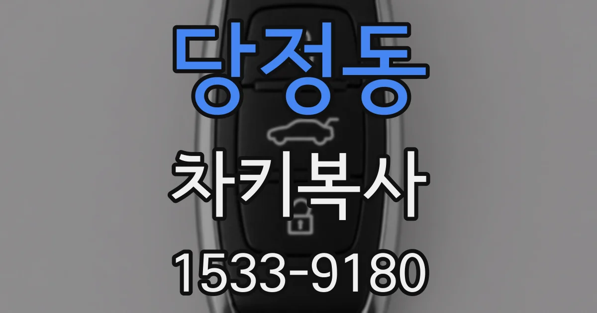 당정동 차키복사